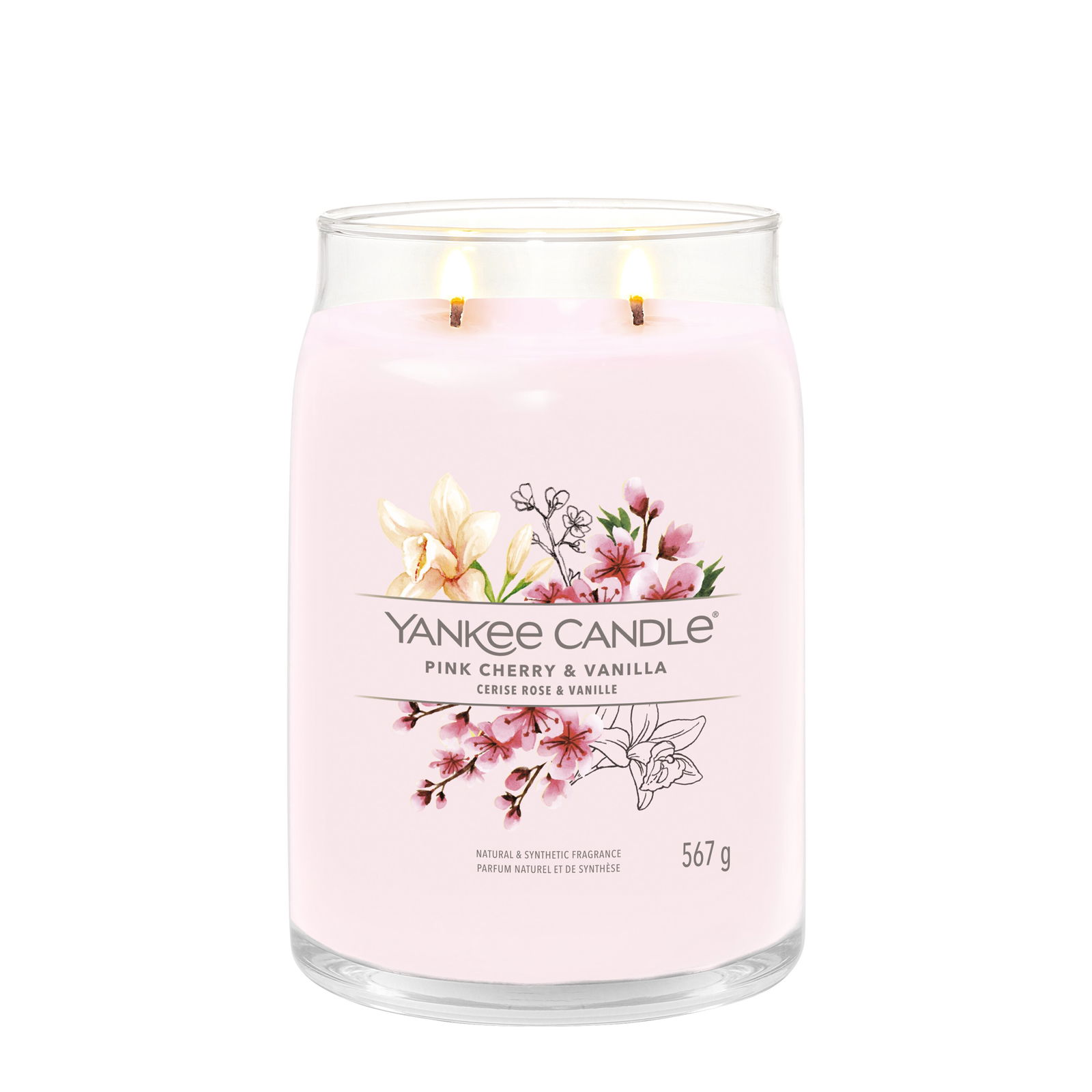 Pink Cherry & Vanilla Signature Large Jar 567g 2-Docht