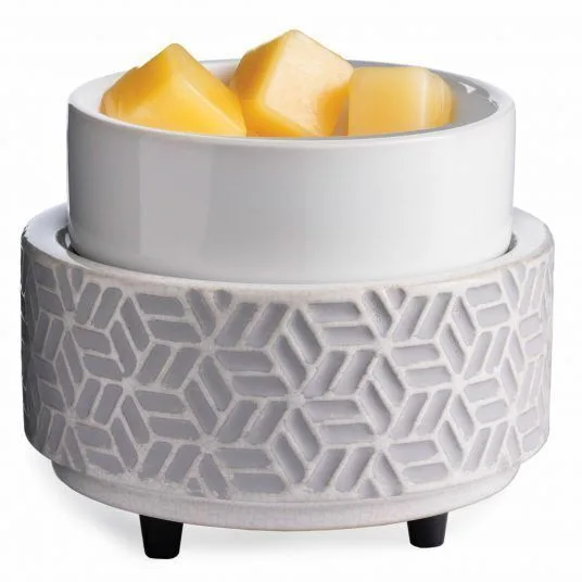 hexagon1 Hexagon 2-in-1 Classic Duftlampe grau aus Keramik elektrisch