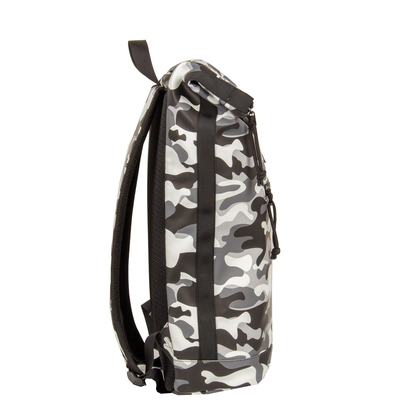 Mart - New York Rolltop Rucksack weiß/schwarz camo