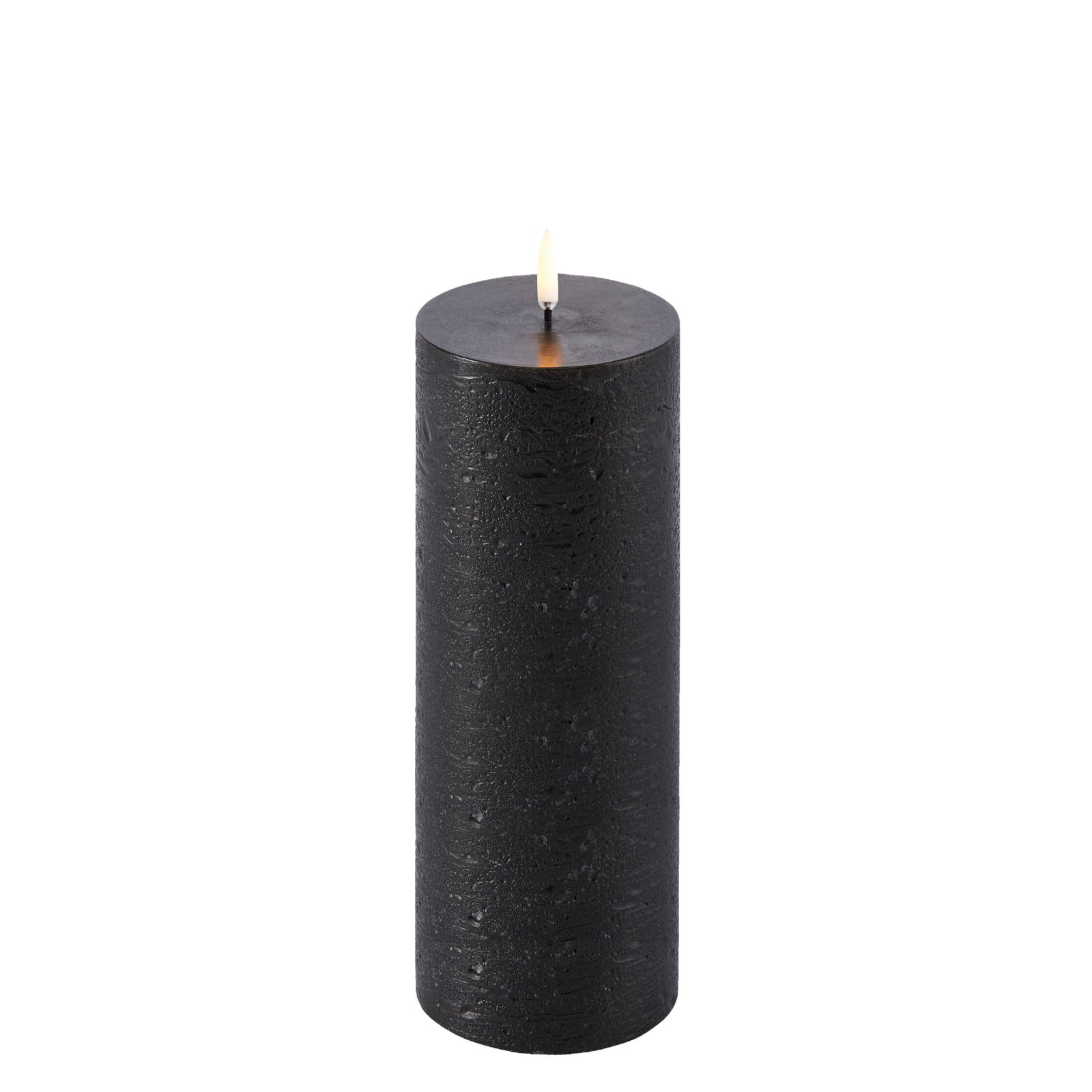 Uyuni LED Stumpenkerze 7,8x20cm Forest Black