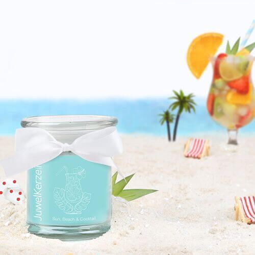 Sun-Beach-Cocktail-Juwelkerze-klein Sun, Beach & Cocktail (Ohrringe) 230g
