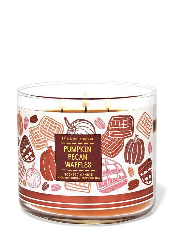 Pumpkin Pecan Waffles - 411g - 3-Docht Kerze