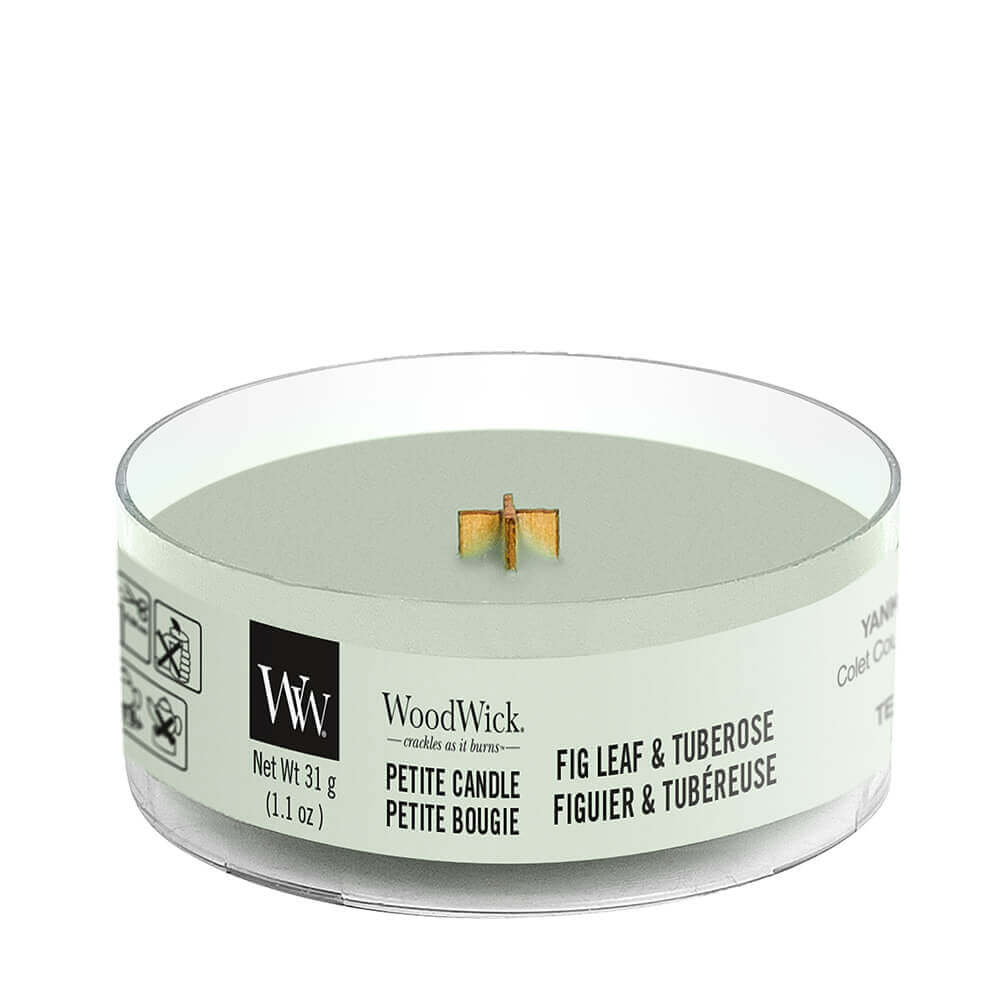 Fig Leaf & Tuberose Petite Candle 31g von Woodwick