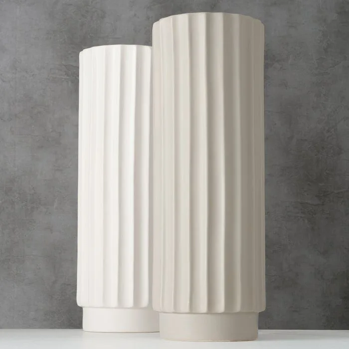 Ambientebild-GbNqB9x2-large Vase Vianello Keramik hellgrau