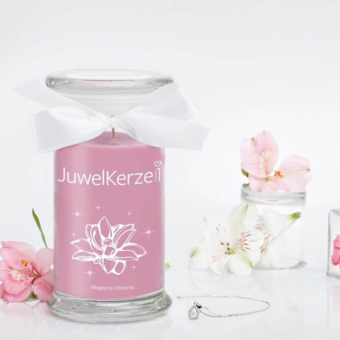 JuwelKerze Magische Eisblume (Halskette mit Anhänger) 380g