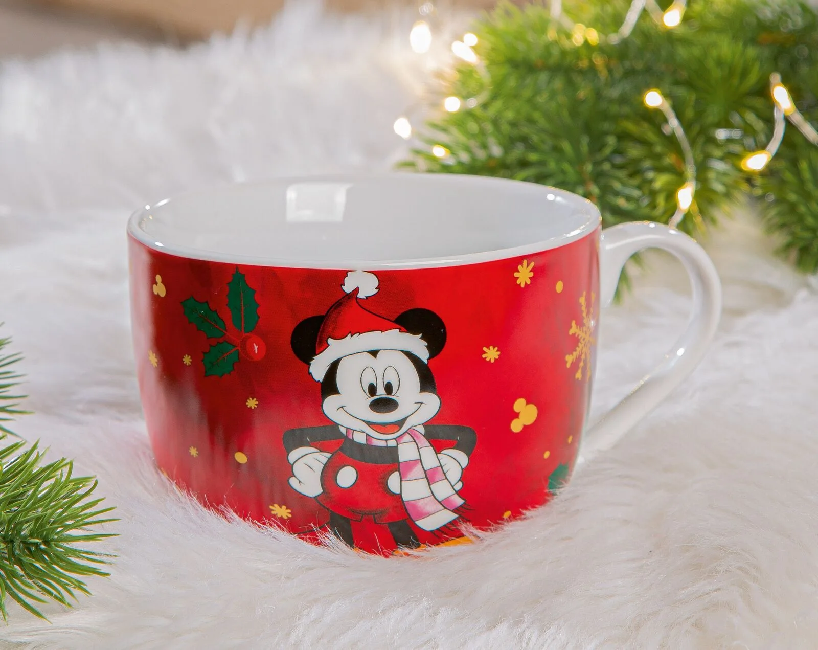 Cappuccino Tasse Mickey - Winter Magic Pokal, Person, Pflanze, Baum