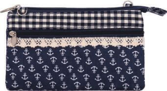 Patchwork Geldbörse (Navy 035)
