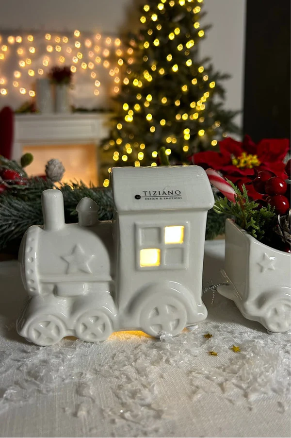 Deko Zug Lucas 3tlg LED cremeweiß Deko Zug Lucas 3tlg LED cremeweiß