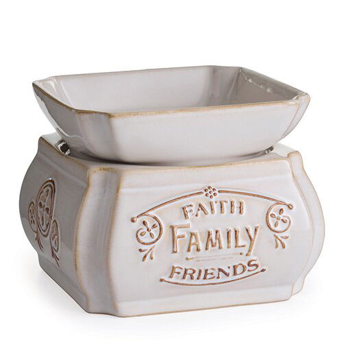Faith Family Friends 2-in-1 Classic elektrische Duftlampe aus Keramik