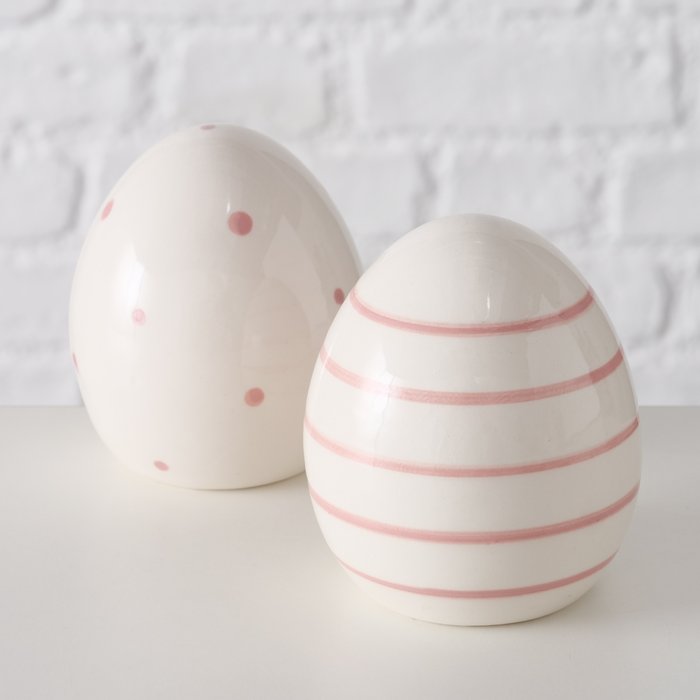 Hauptbild-wvvwEW7g-large Dekofigur Ei Finn rosa 8cm Streifen