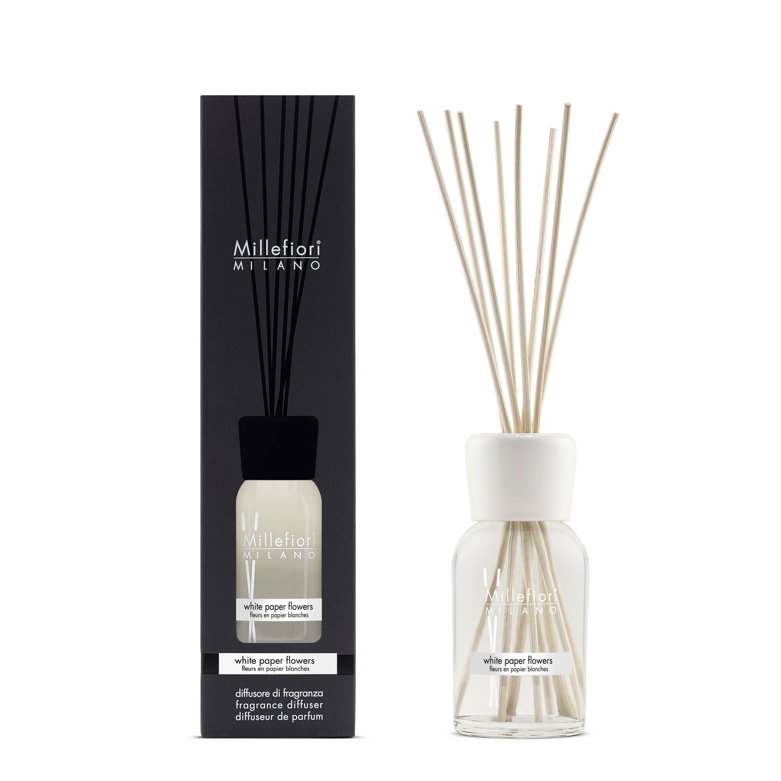 White Paper Flowers - Milano Reed Diffuser 250ml