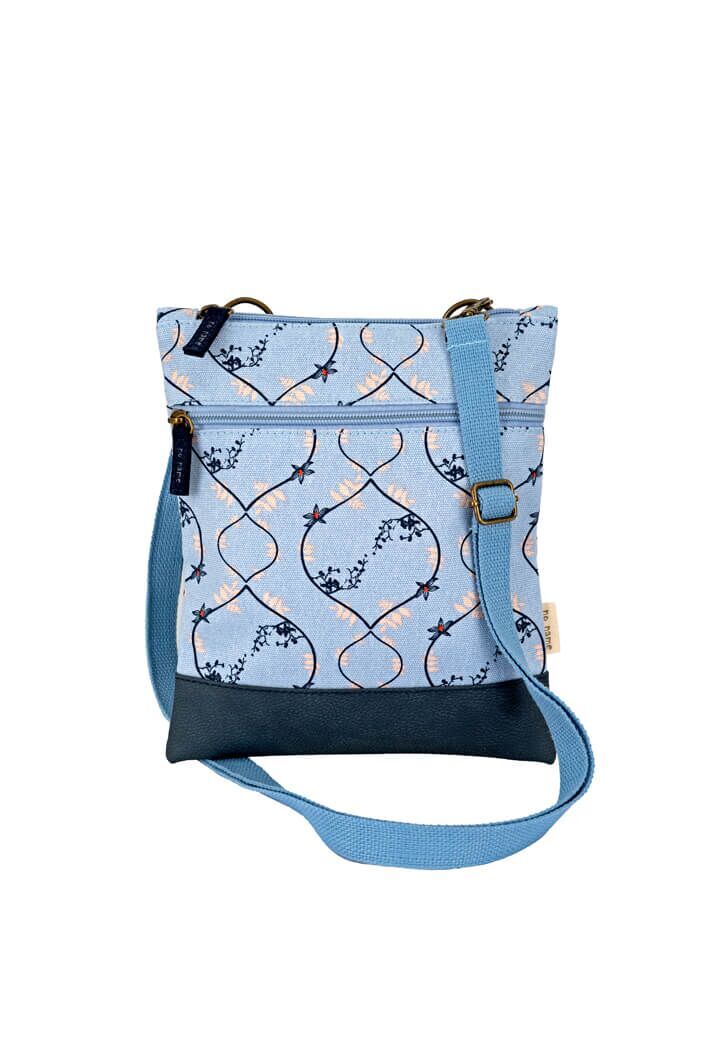 Crossbag Ranken rauchblau 230 Zubehor, Tasche, Handtasche, Leinwand, Geldbörse