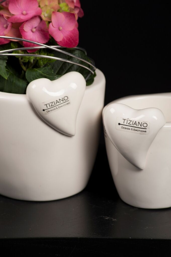 Kubelhanger-Herz-Amore Kübelhänger Amore Herz 7cm creme