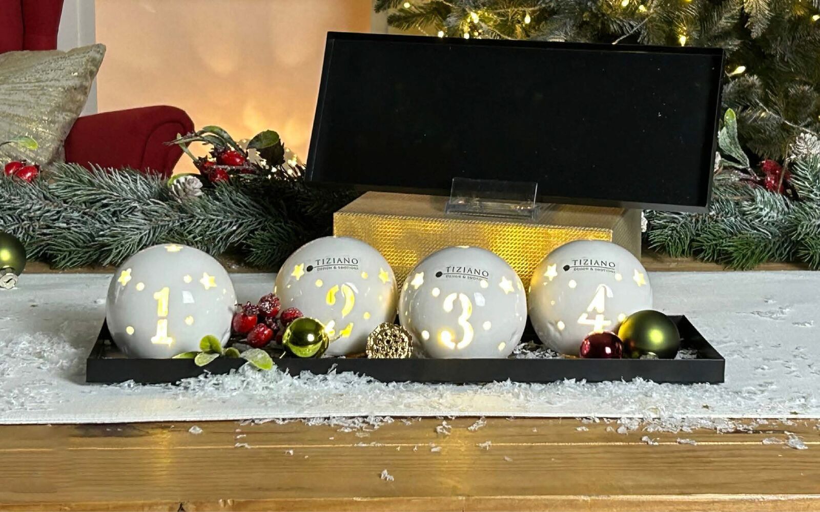 Tiziano-Katalog-Weihnachten-2024-168 Dekoschale Legri Metall schwarz 30cm