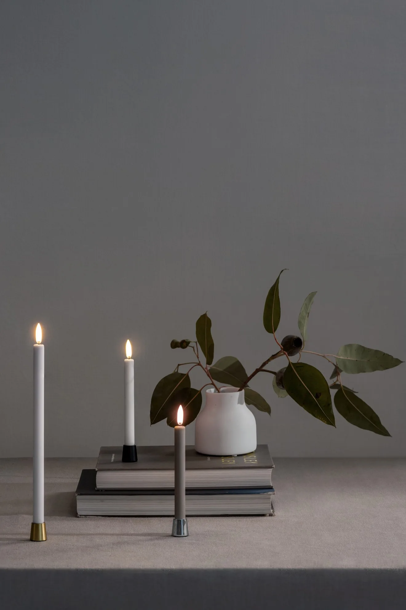 Uyuni LED Mini Tafelkerze 14cm sandstone 2 Stück Uyuni LED Mini Tafelkerze 14cm sandstone 2 Stück