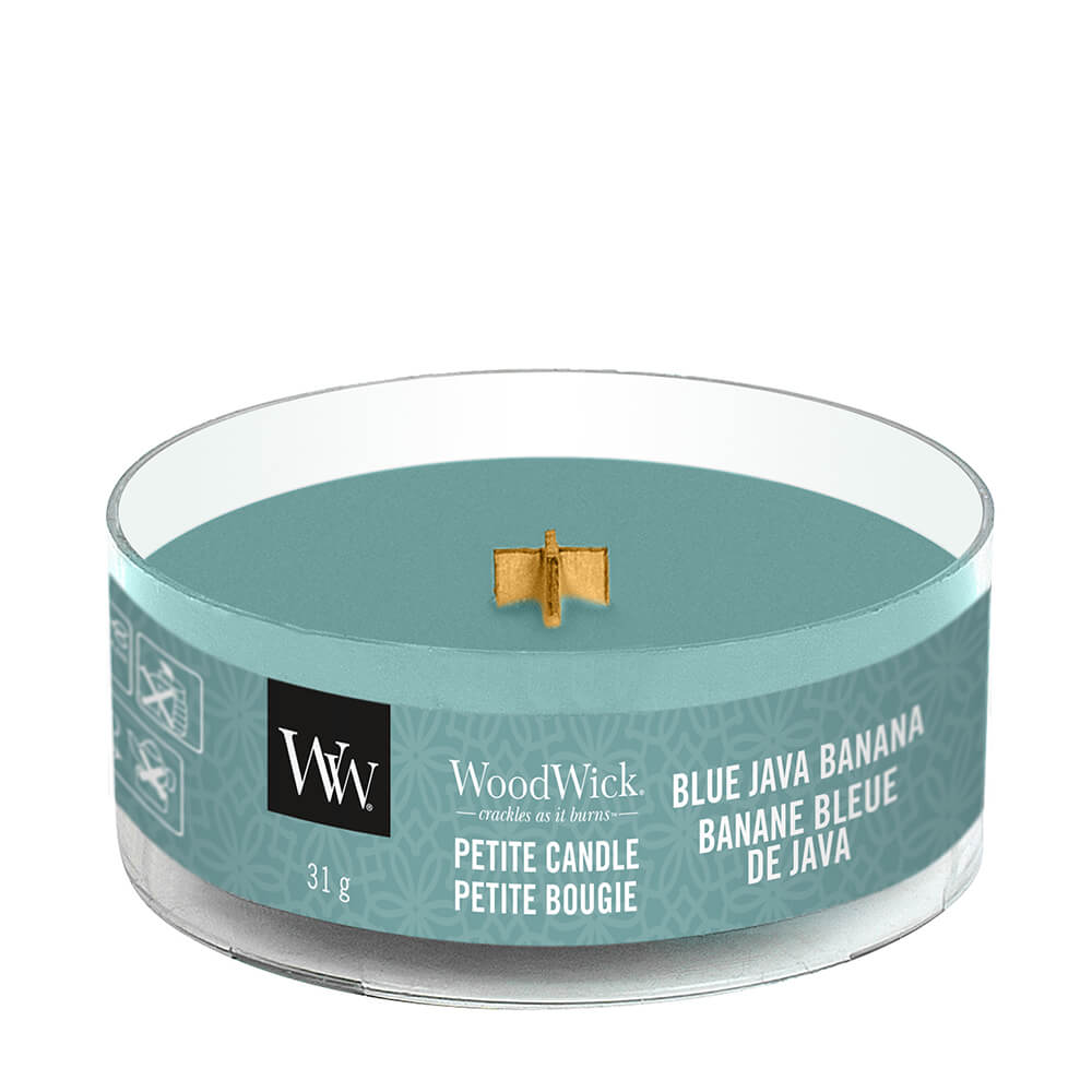 Blue Java Banana Petite Candle 31g von Woodwick