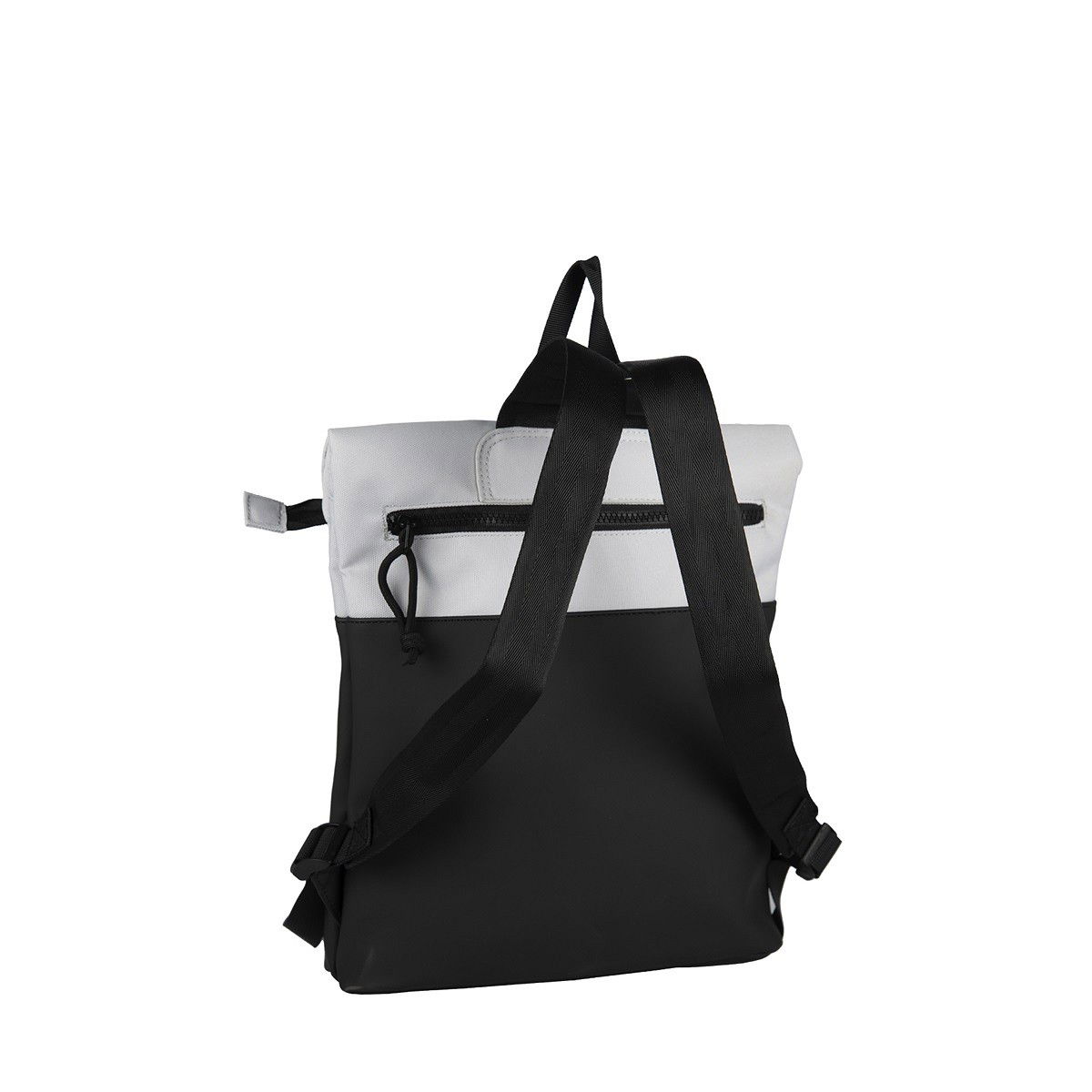 Backham - Los Angeles Rolltop Mini Rucksack hellgrau
