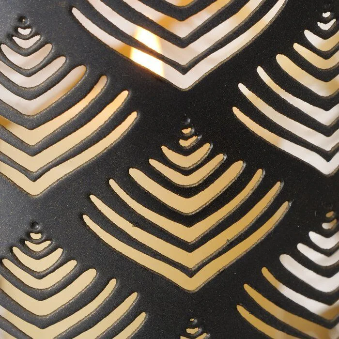 Detailbild-blpGruW-large Windlicht Swaltje 14cm schwarz
