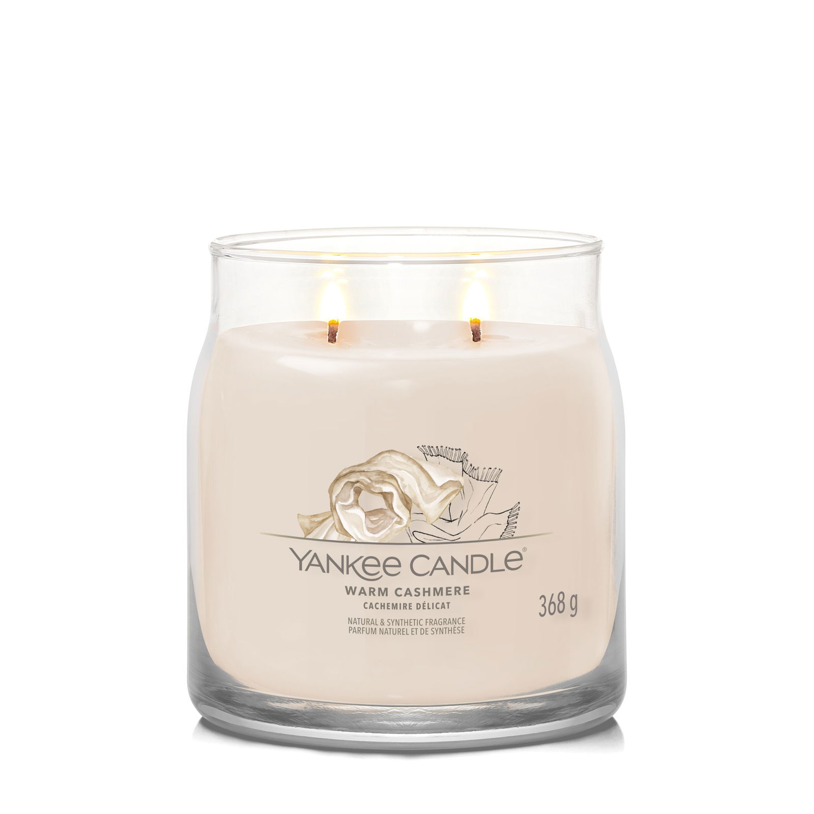 Warm Cashmere Signature Medium Jar 368g 2-Docht