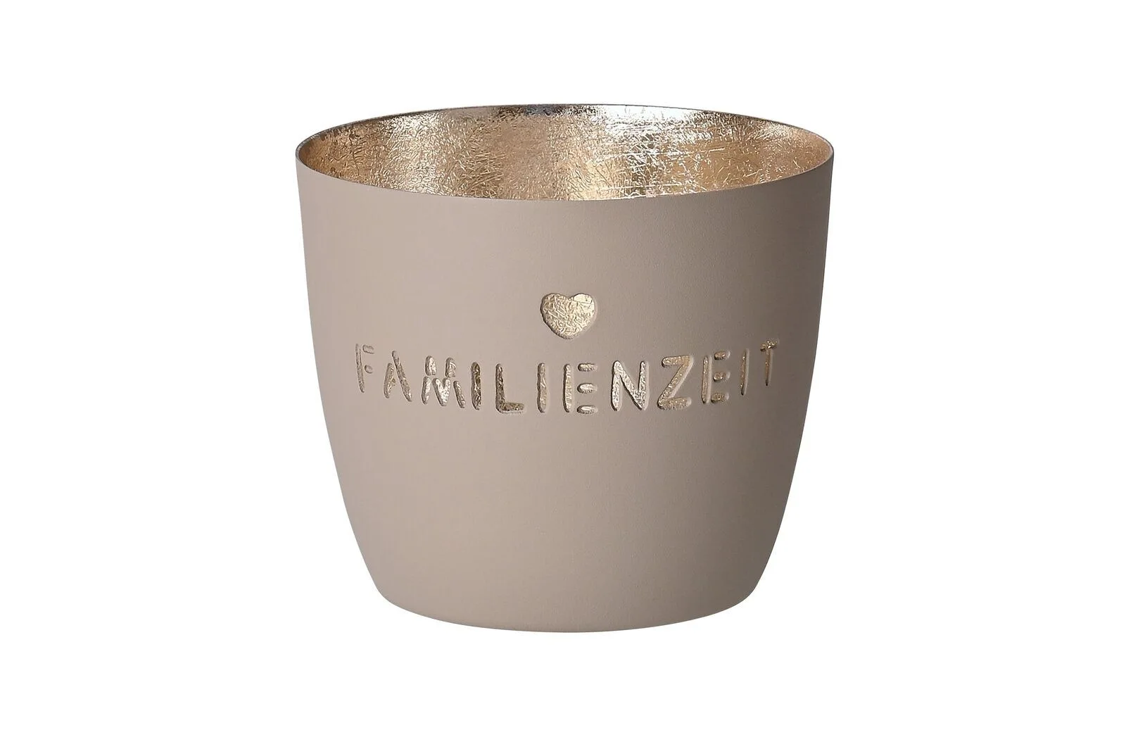 1030804029 Madras Windlicht M Familienzeit sandstone/gold
