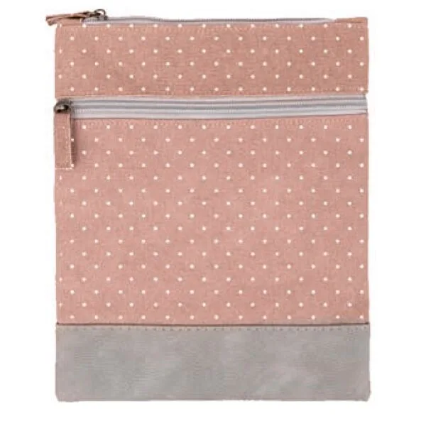 2022-191-039 Canvas Crossbag 039 (Rose Dots)