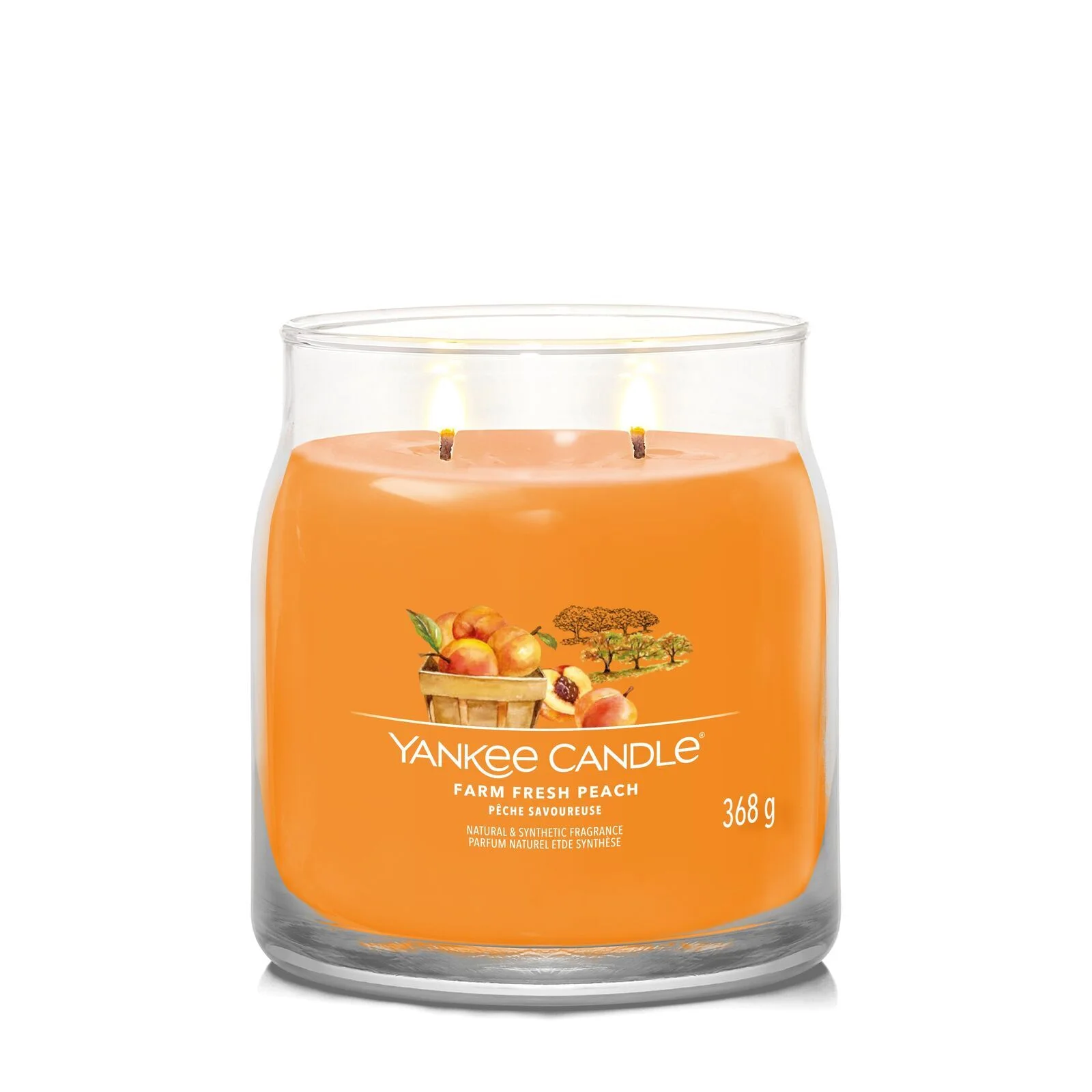 Fresh_Farm_Peach_Medium_LIT-1-1 Farm Fresh Peach Signature Medium Jar 368g 2-Docht