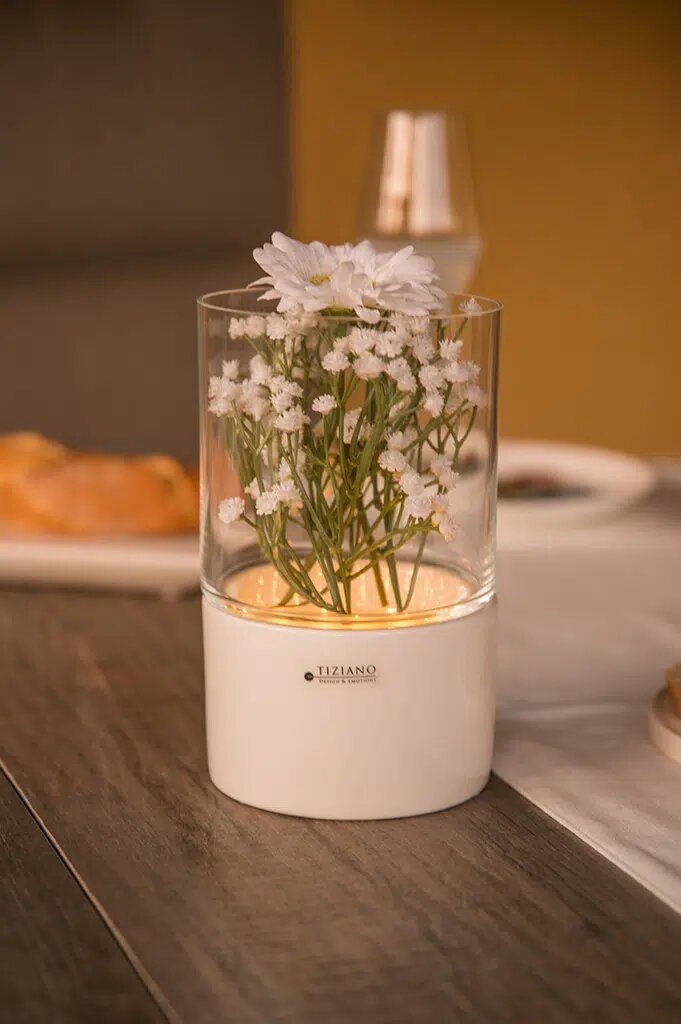 Laterna Basis mit Glas 22cm LED