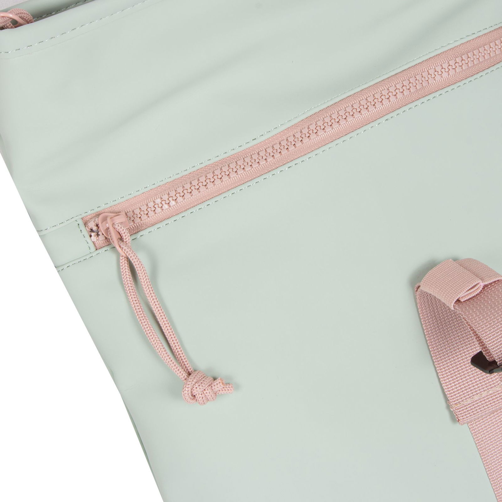 Tim - Los Angeles Rolltop Mini Rucksack minzblau/hellrosa