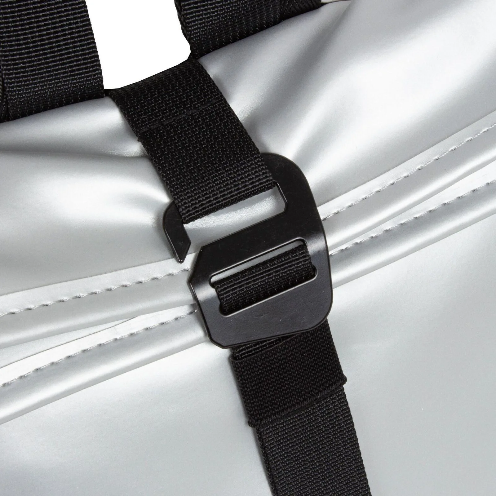 T-0TVC2s Mart - Los Angeles Rolltop Mini Rucksack silber metallic