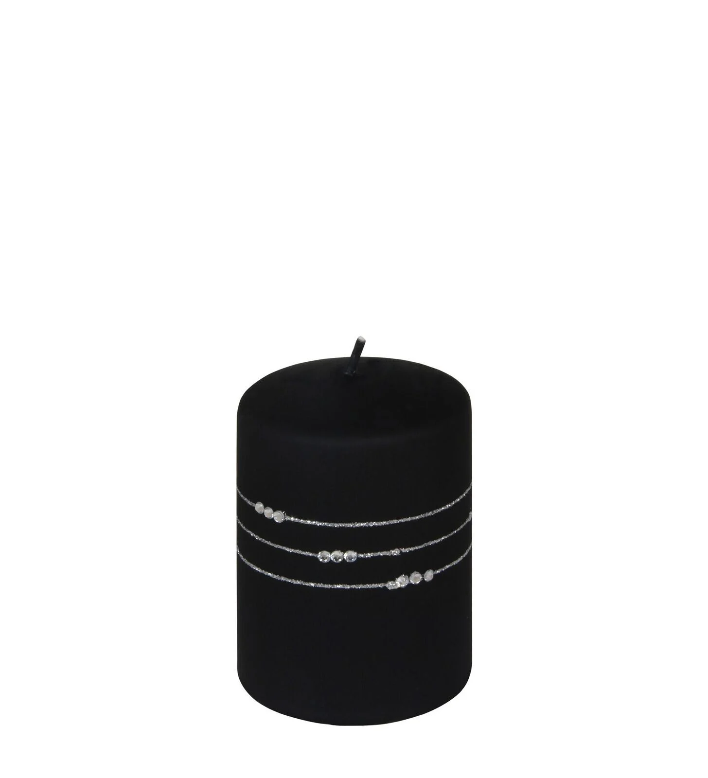 1260001213 Stumpenkerze Kolia schwarz 10cm