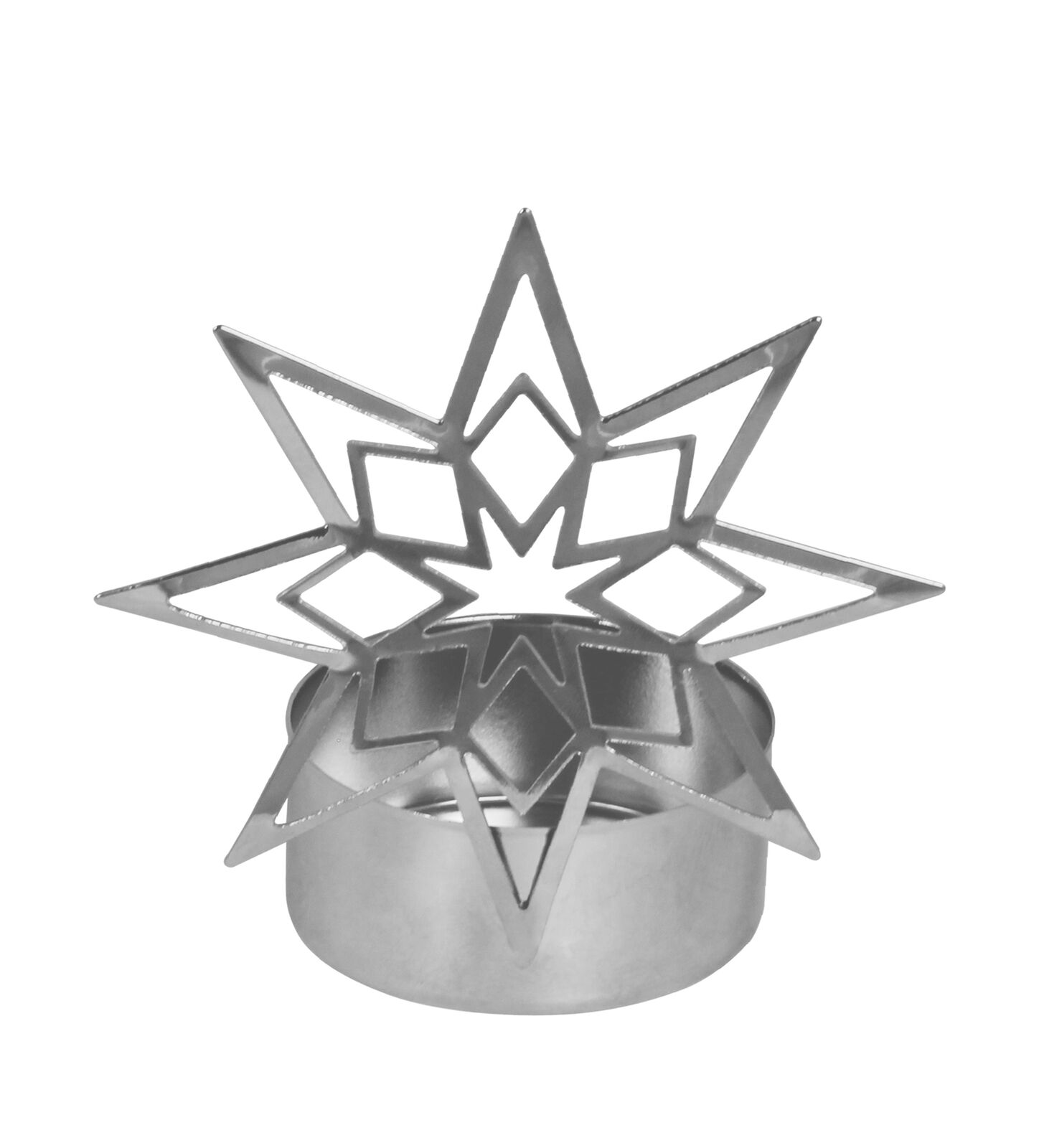 809026697 Teelichthalter Vano Rautenstern silber