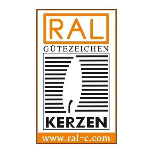 Stumpenkerze Metallic weiß 10cm Flasche, Werbung
