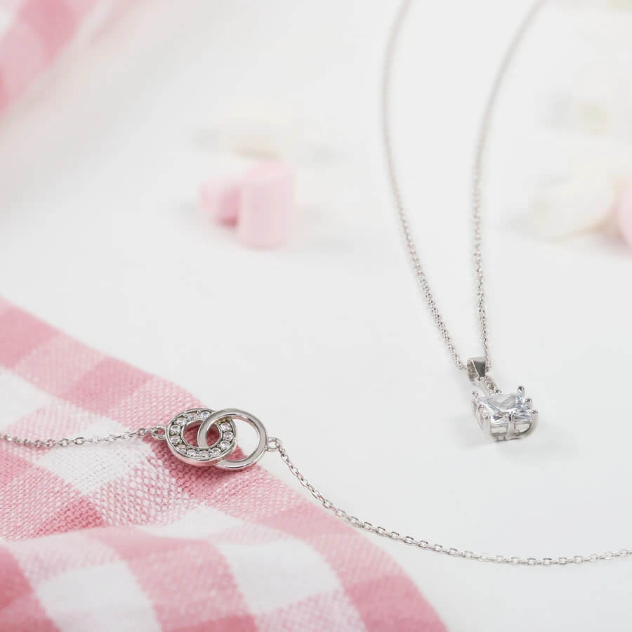 Marshmallow Fondue (Halskette mit Anhänger) Swarovski Edition 400g