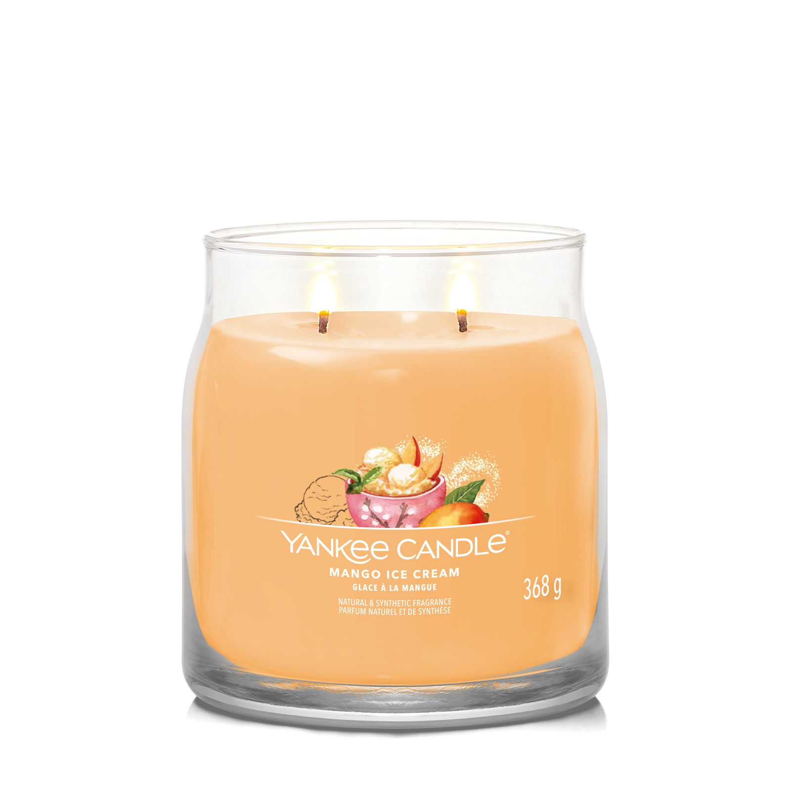 Mango Ice Cream Signature Medium Jar 368g 2-Docht