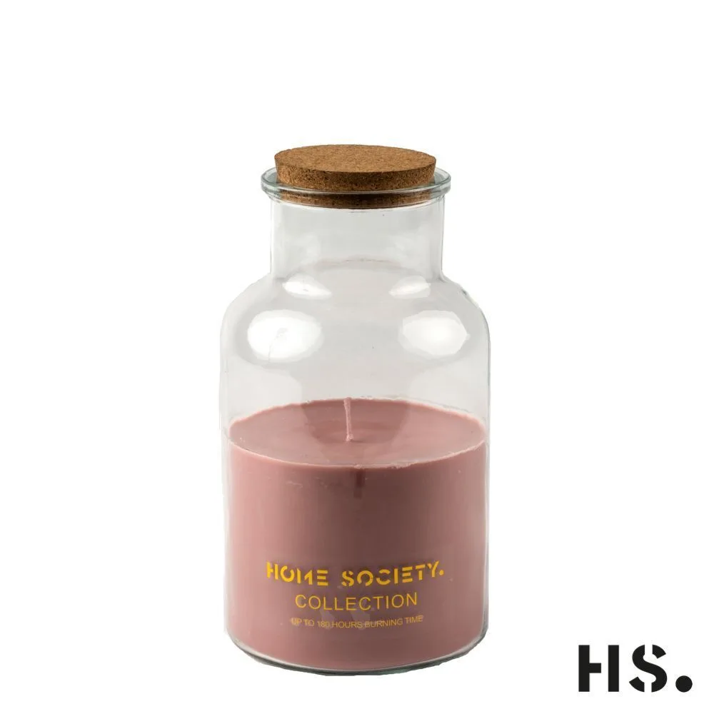 I8ZWkXXg Jar Candle Lisse altrosa groß