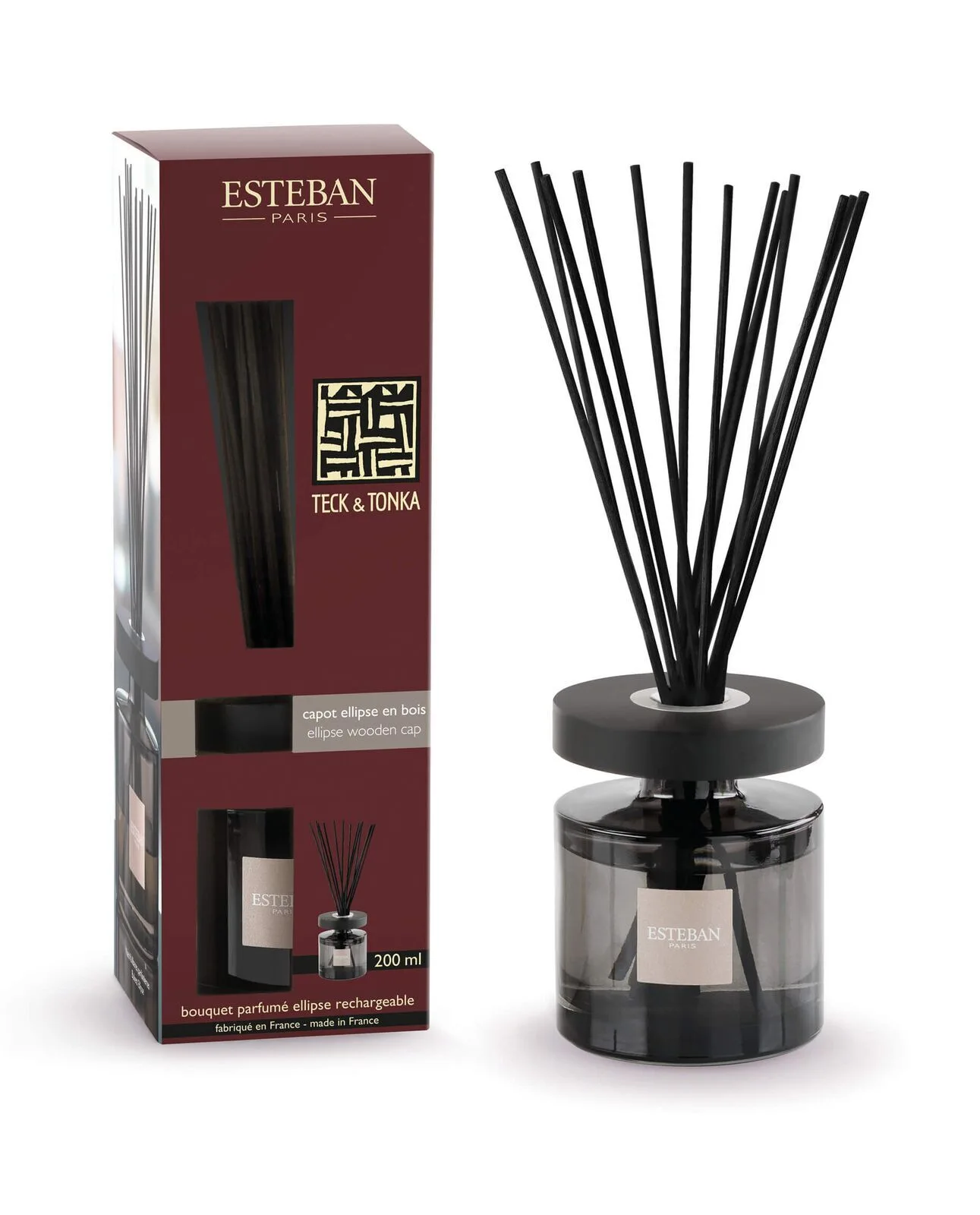Teck & Tonka Bukett Ellipse 200ml Flasche, Weihrauch, Kosmetik
