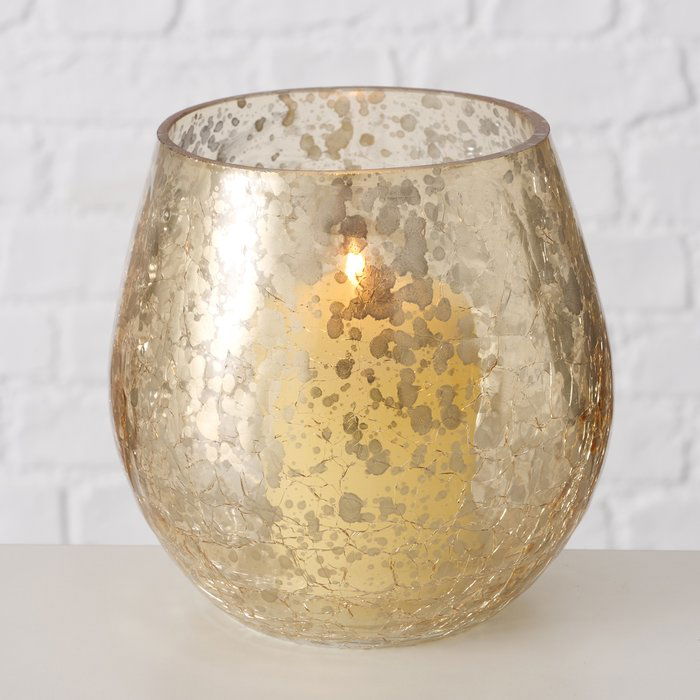 Windlicht Halma gold 13cm