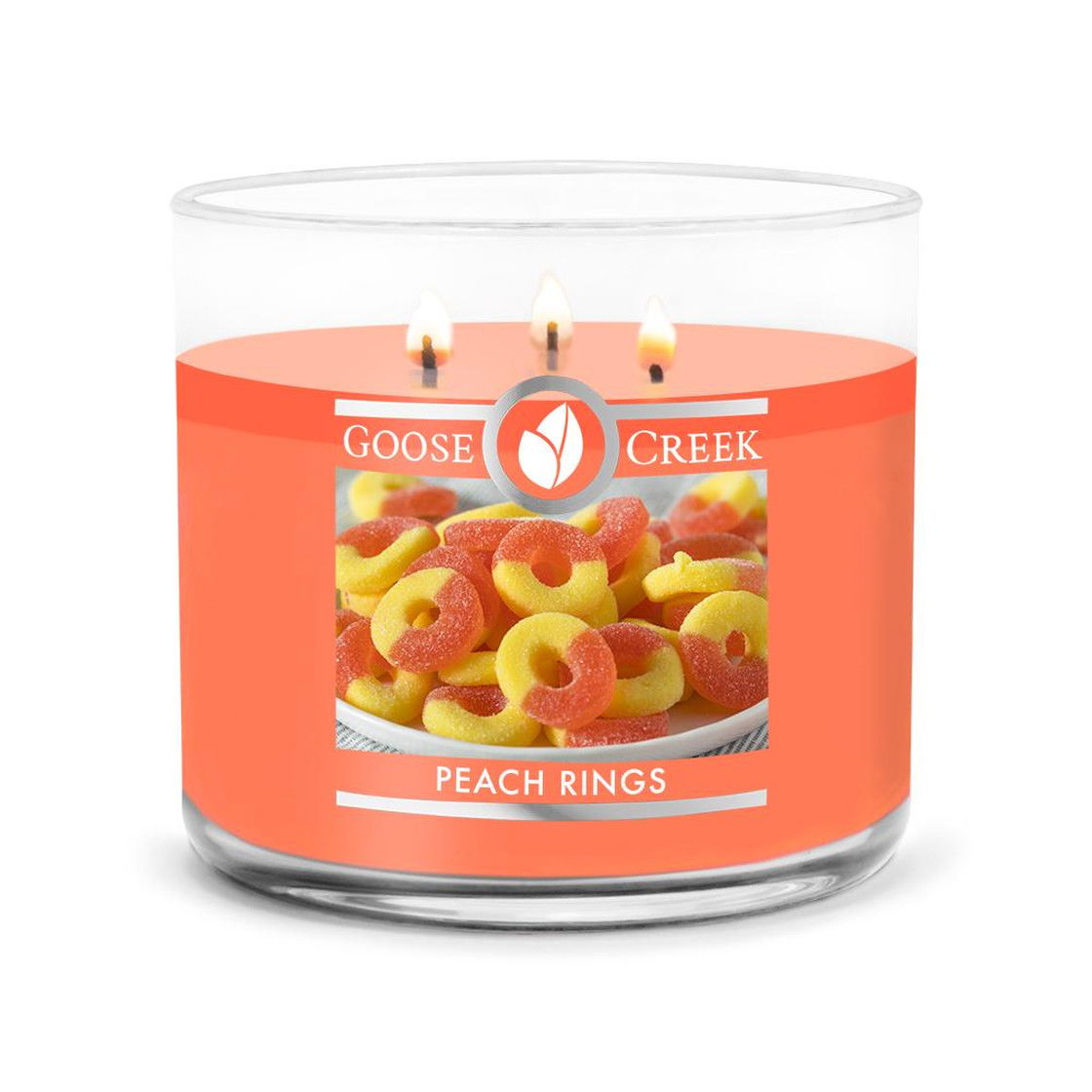 Peach Rings 411g (3-Docht)