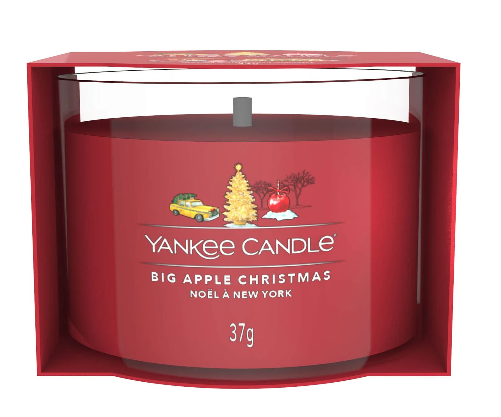 Big Apple Christmas 37g Glasvotivkerze Big Apple Christmas 37g Glasvotivkerze