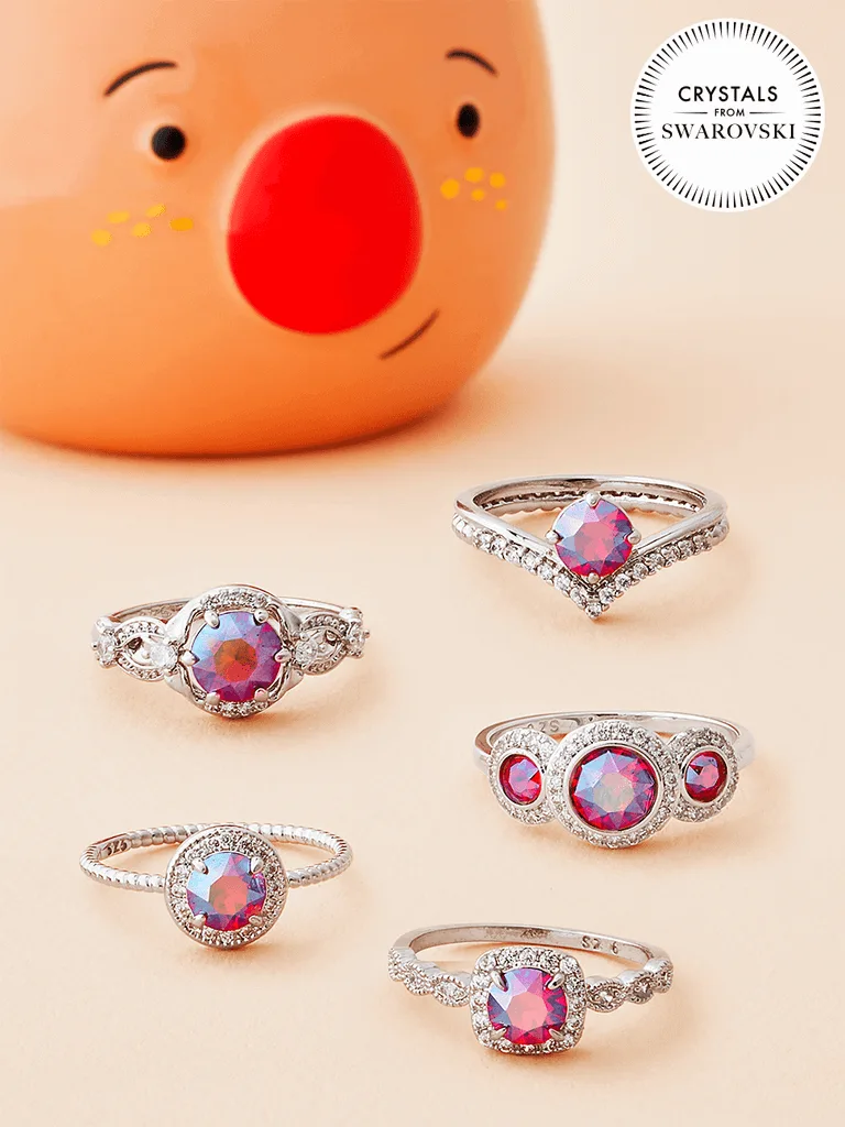 Charmed-Aroma-Reindeer-Candle-Rhodium-1 Reindeer Kerze mit Swarovski Kristallen (Ring)