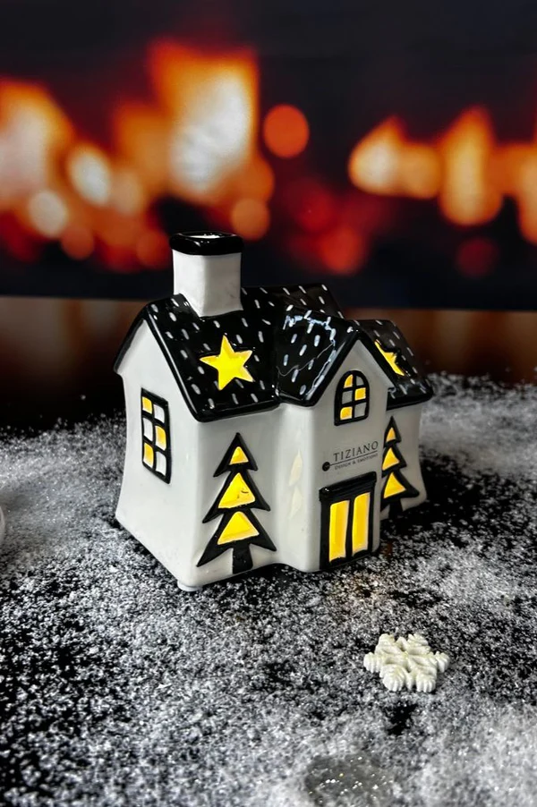 Lichthaus Pedaso 12,5cm LED cremeweiß/schwarz