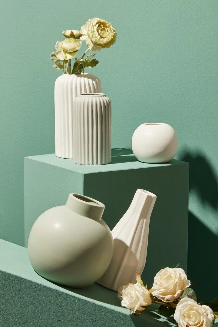 194851 Vase Althea grau 16cm