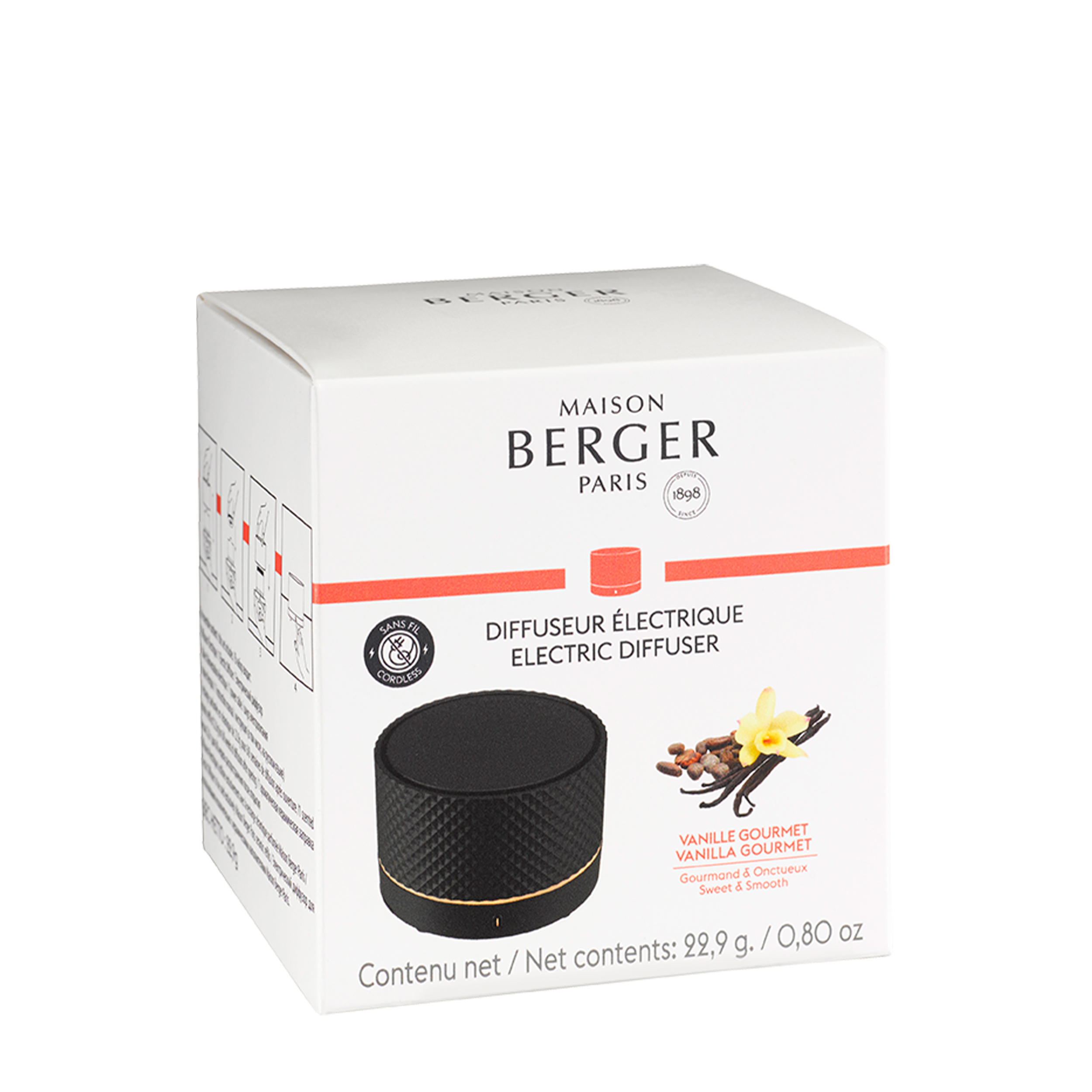 Nomade Tragbarer Duftdiffuser Schwarz - Leckere Vanille Nomade Tragbarer Duftdiffuser Schwarz - Leckere Vanille