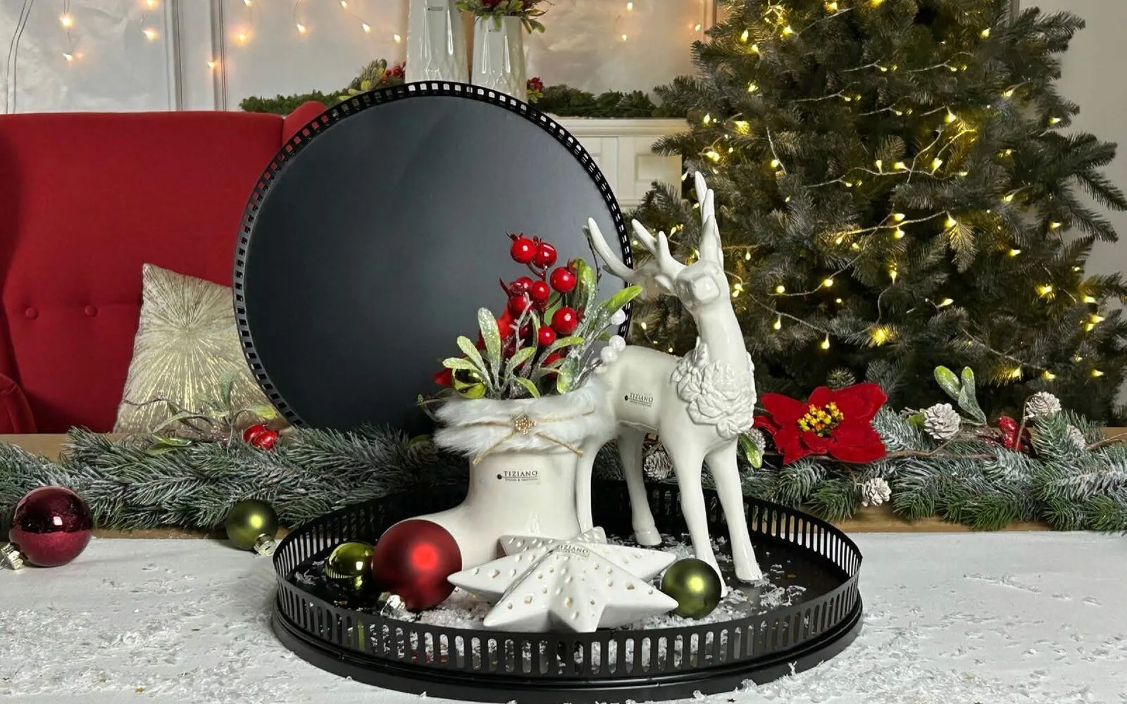 Tiziano-Katalog-Weihnachten-2024-166 Dekoschale Canneto Metall schwarz 20cm