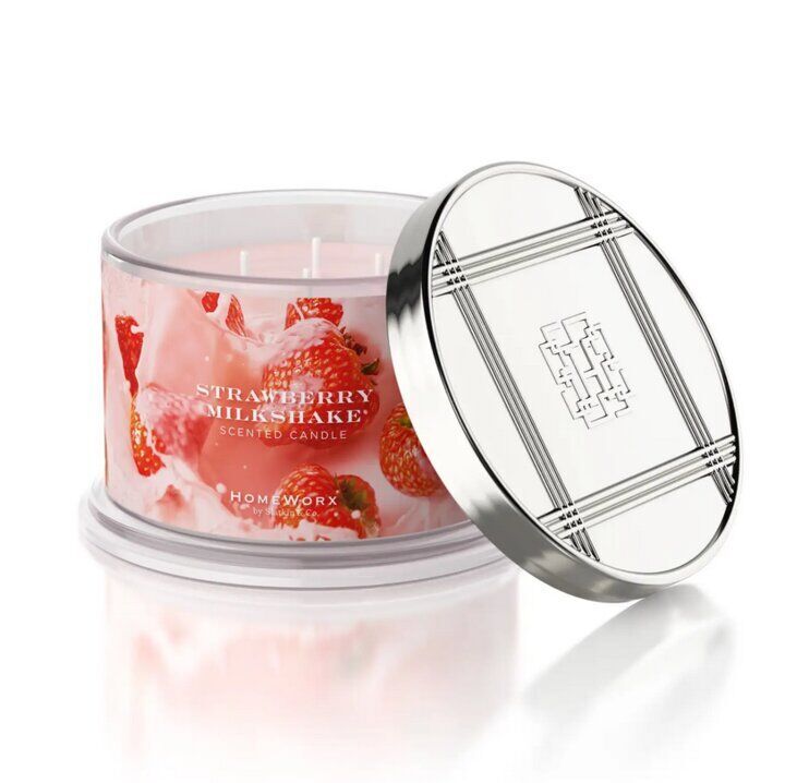 strawberrymilkshakehomeworx Strawberry Milkshake 510g (4-Docht)