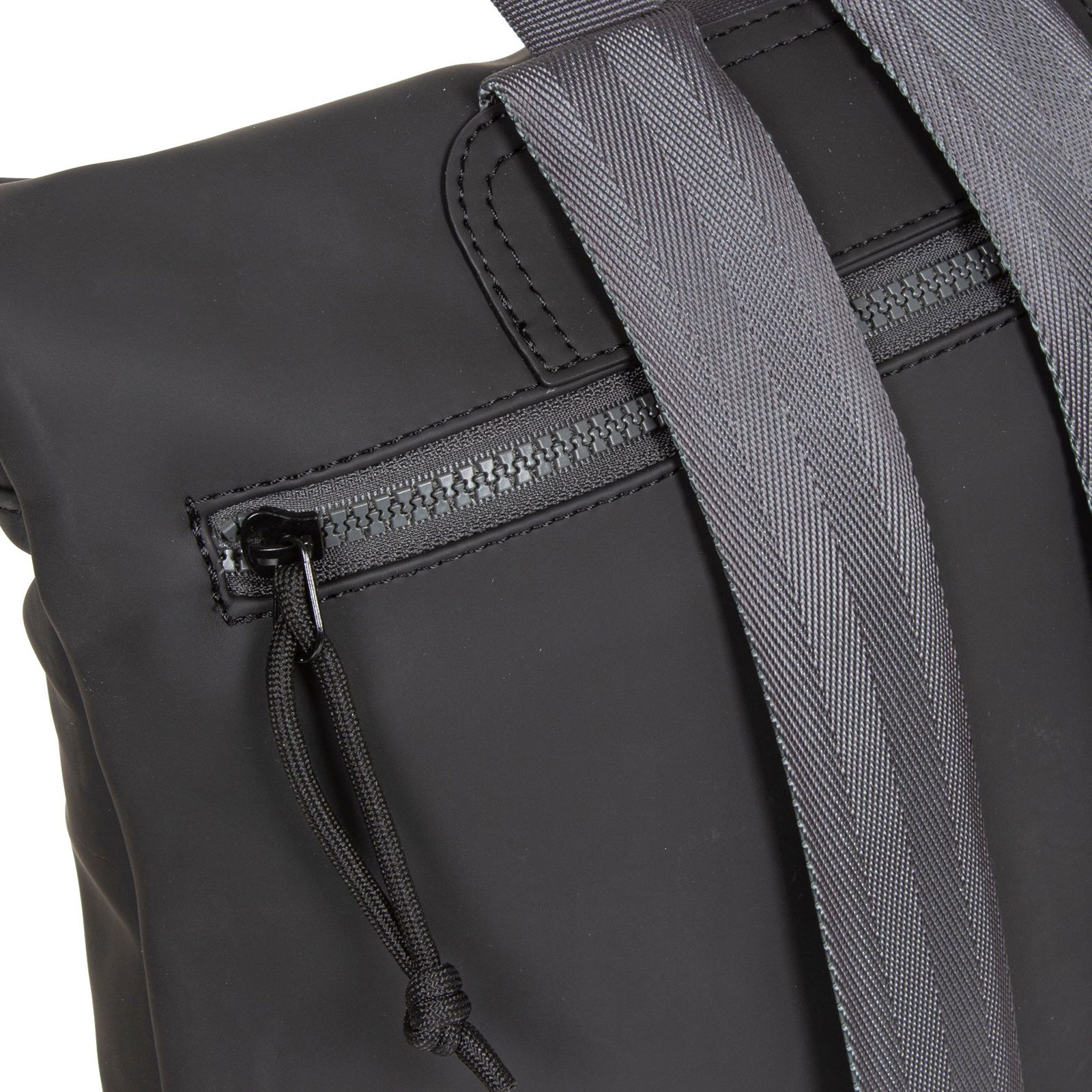 Tim - Los Angeles Rolltop Mini Rucksack schwarz