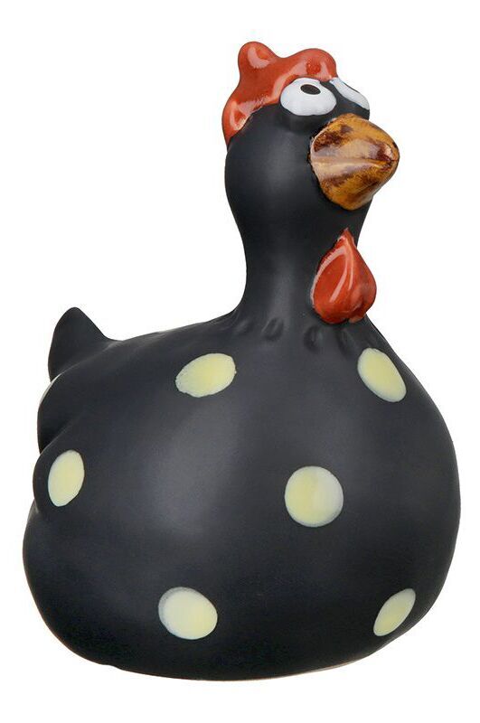 32379_1_4schwarz Deko Huhn Chantal 13cm schwarz