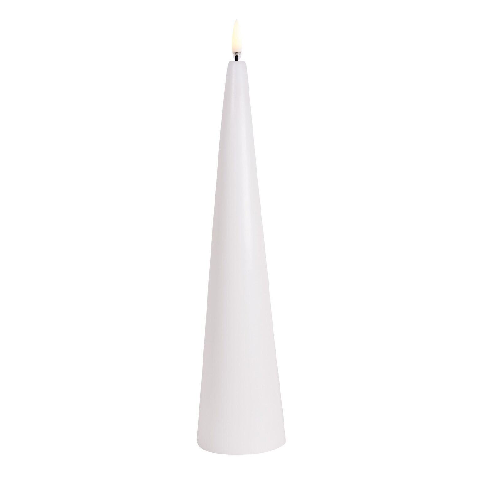 Uyuni-UL-CO-NW07030-Cone-Candle-large Uyuni LED Cone Candle 30cm nordic white