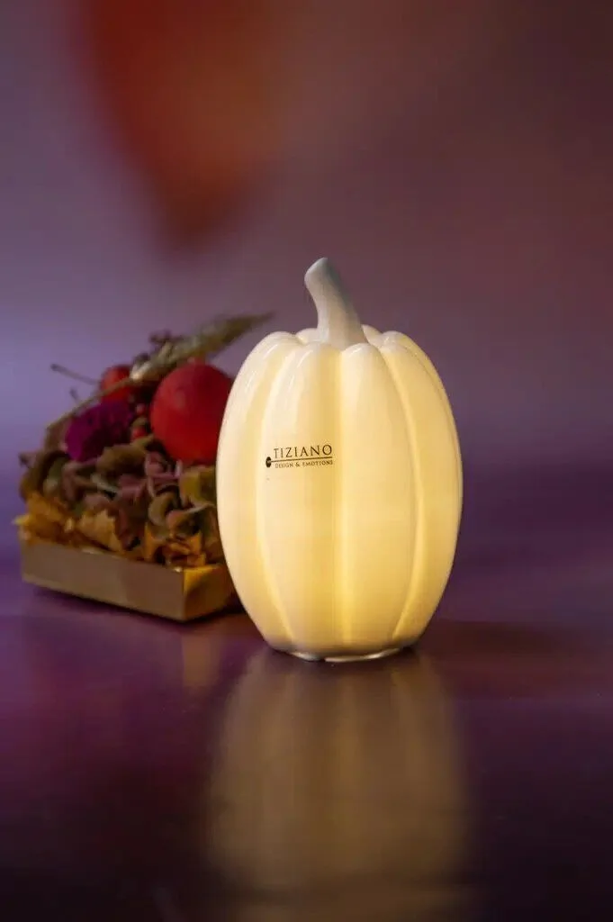 pastazo-led-hoch-einzel Kürbis Pastazo dick 10cm LED Porzellan
