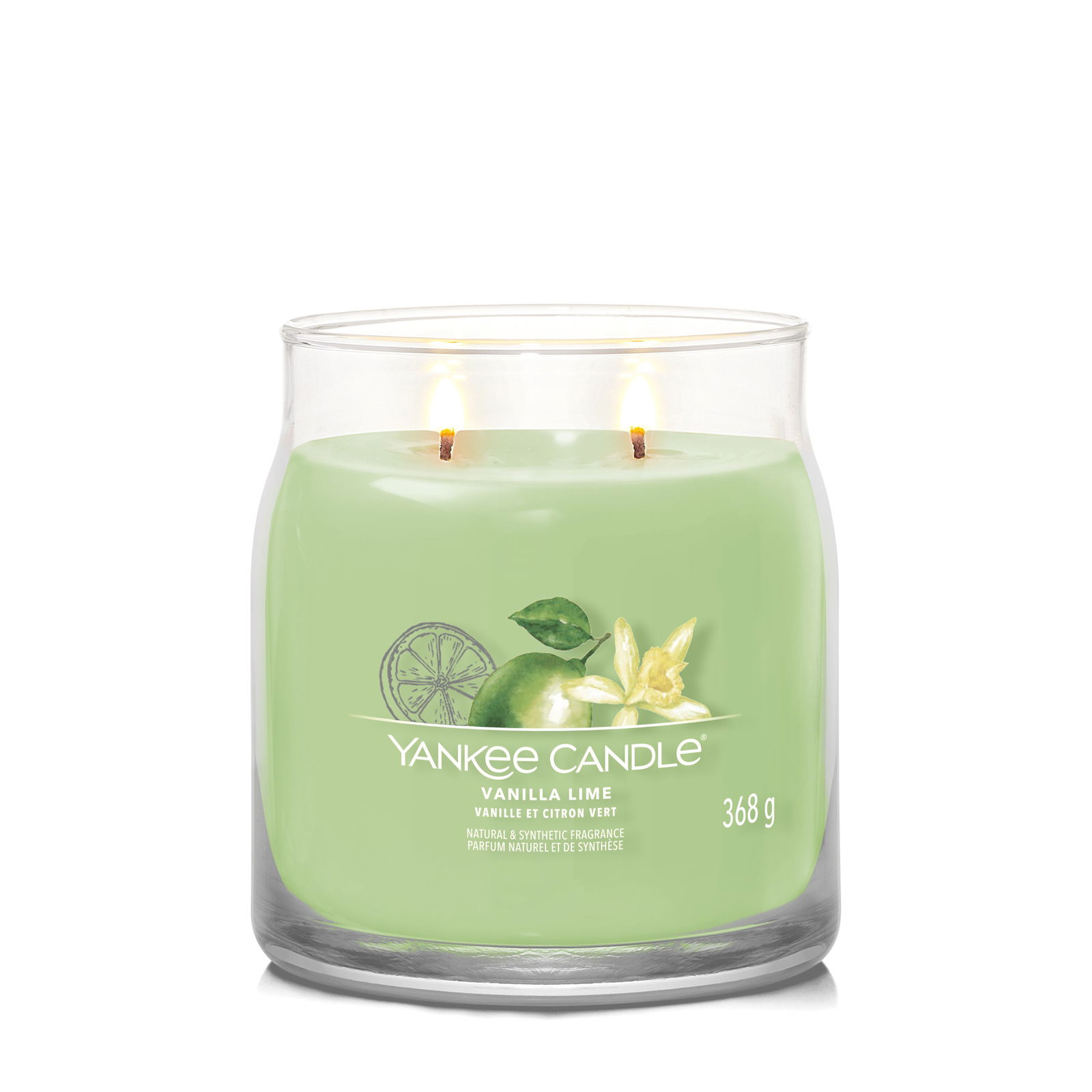 Vanilla Lime Signature Medium Jar 368g 2-Docht